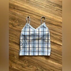 No Bo plaid tank top size M (7-9)